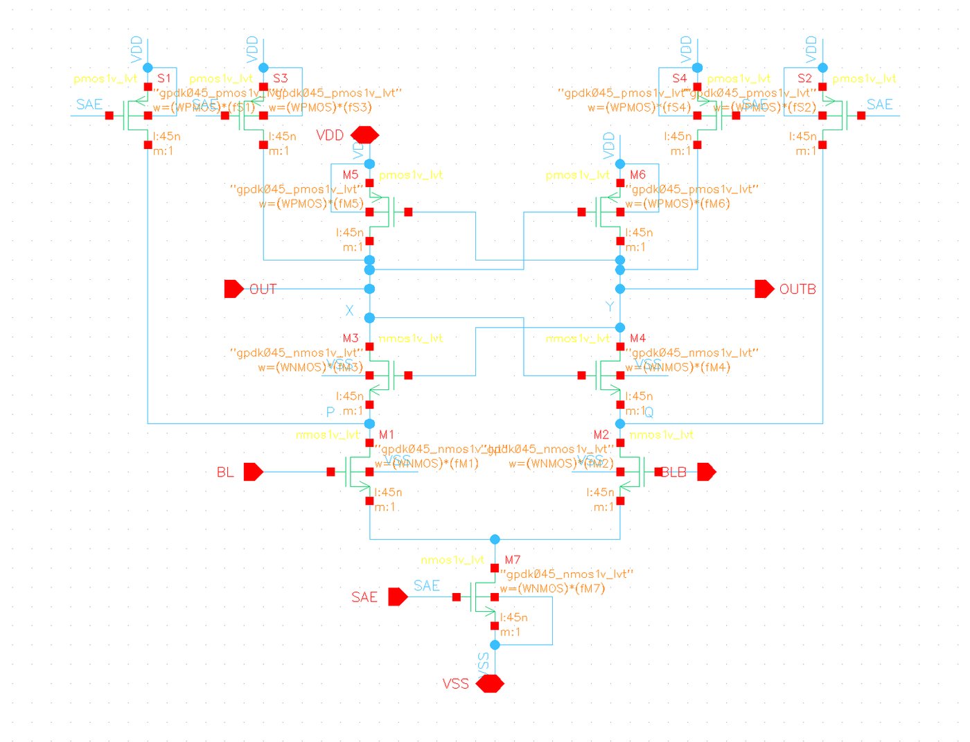 StrongARM schematic